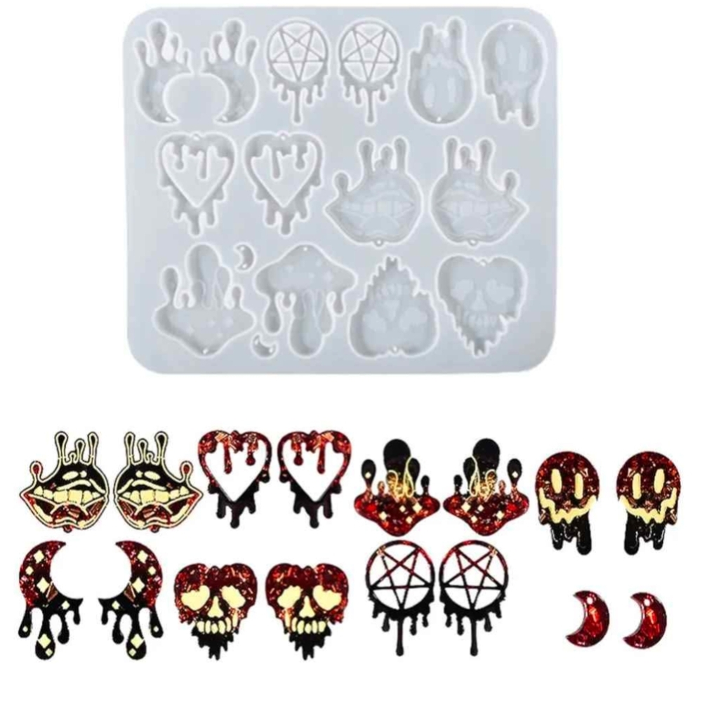 Brand New Halloween Themed Silicone Mold For Diy Jewelry Making